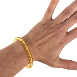 Brndt Citrin armbnd, 6 mm perler