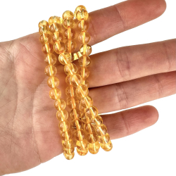 Brndt Citrin armbnd, 6 mm perler