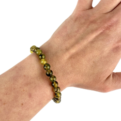 Drage vein Agat armbnd, 6 mm perler