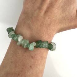 Grn Aventurin armbnd, chips