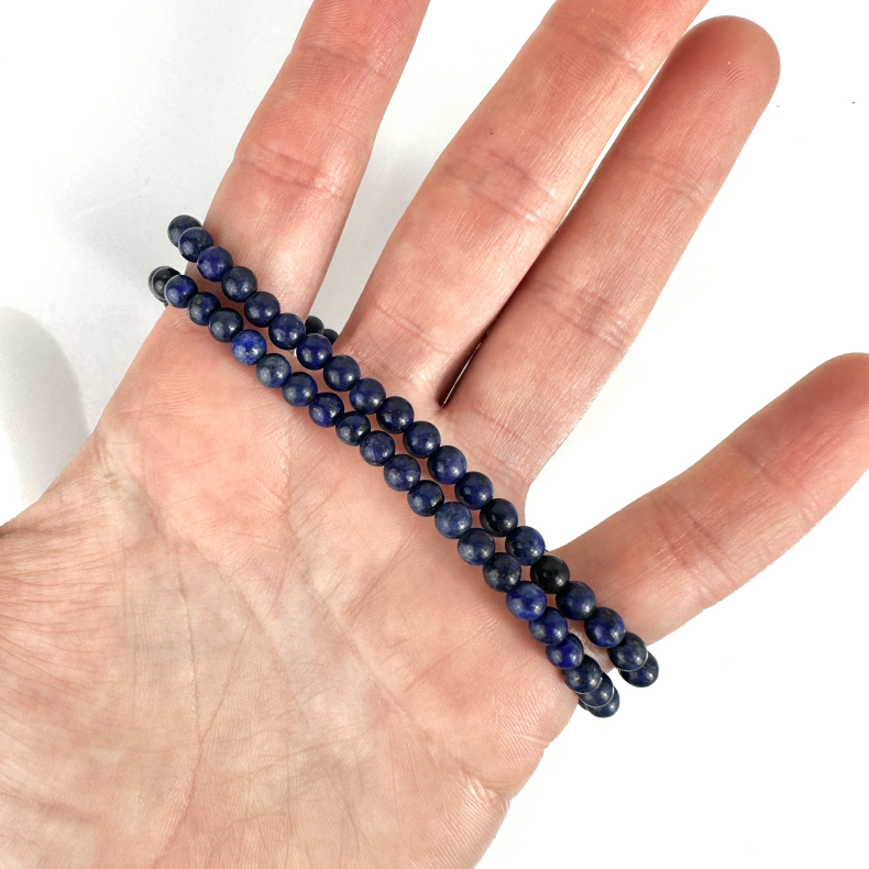 Lapis Lazuli armbnd, 4 mm