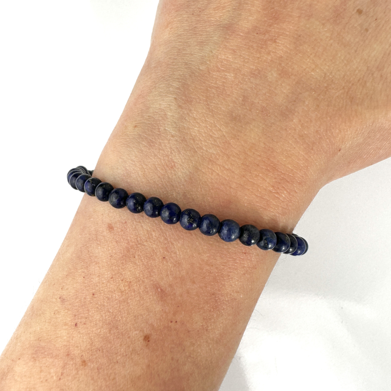 Lapis Lazuli armbnd, 4 mm