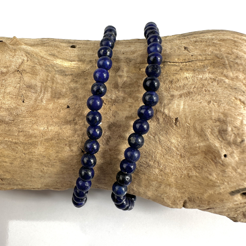 Lapis Lazuli armbnd, 4 mm