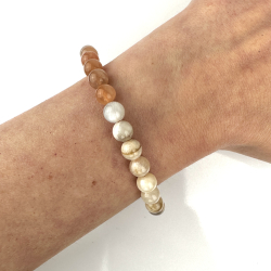 Mnesten Armbnd, 6 mm perler