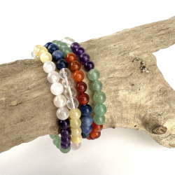 Chakra armbnd, 6 mm perler