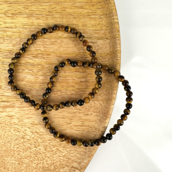 Tigerje armbnd, 4 mm perler