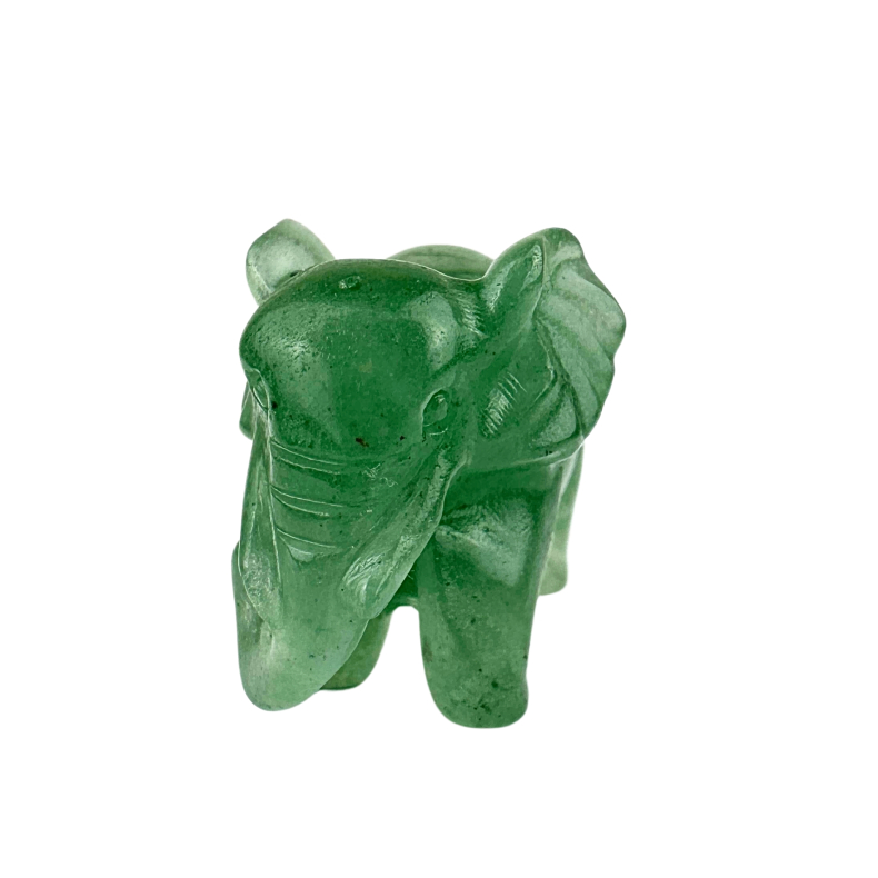 Grn Aventurin elefant 