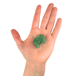 Grn Aventurin elefant 