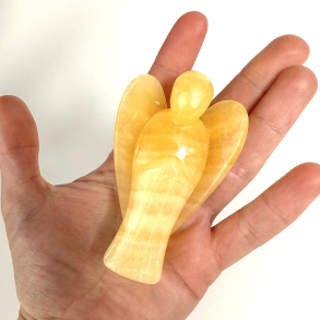 Orange Calcit, stor engel 