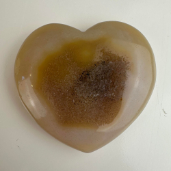 Natur Agat hjerte 