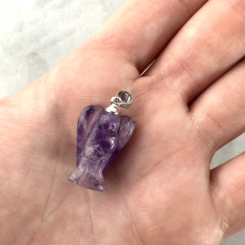 Ametyst Engel Vedhng 