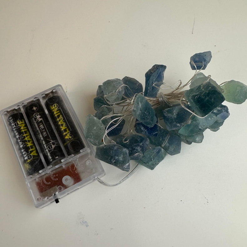 Lyskde i Blgrn Fluorit 3 Meter