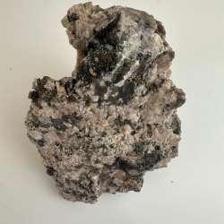 Rgkvarts, Aegirine, Chalcocit, Pegmatit og Calcit, Klynge 