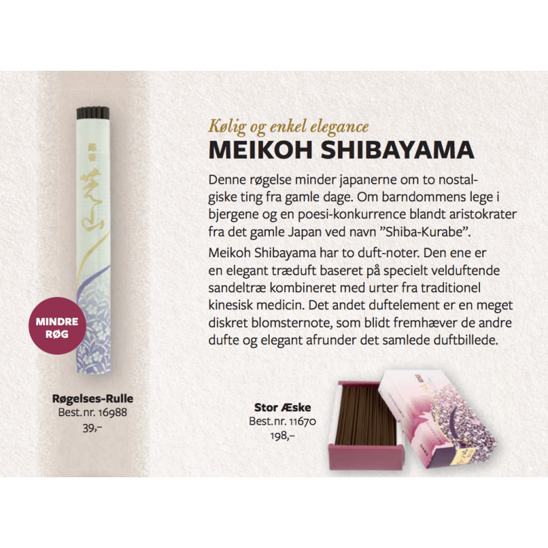 Meiko Shibayama R�gelse, Sandeltr� og Blomster