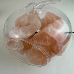 Glas ble med Lysdmper og Salt Stykker 