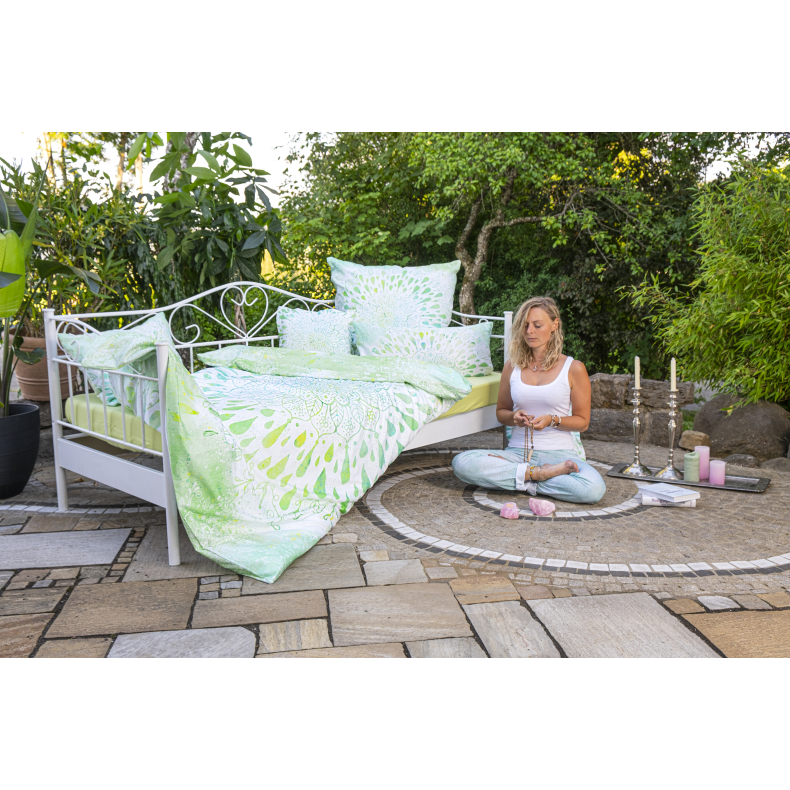 Green Dream, kologisk sengetj m. Rosakvarts