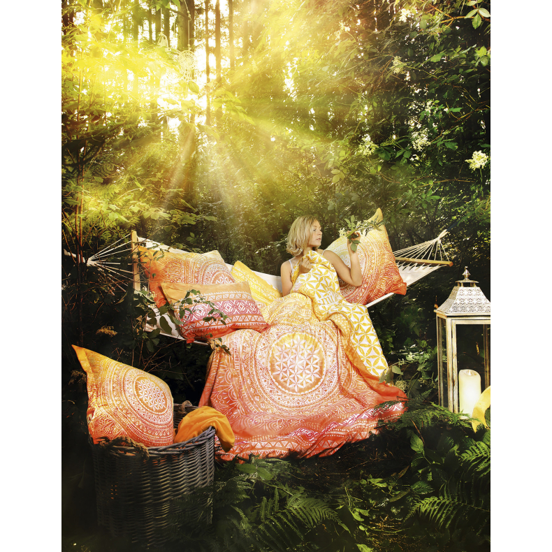 Sunrise, kologisk sengetj m. Rosakvarts