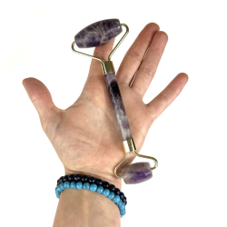 Gua sha/faceroller Ametyst
