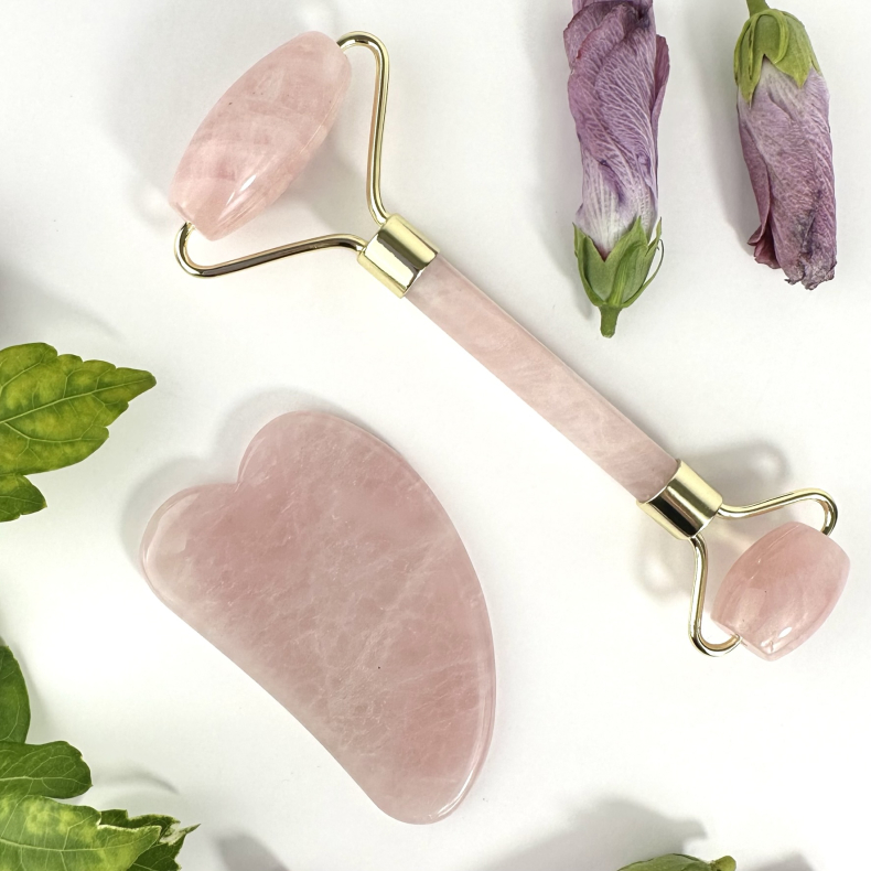 Gua sha /faceroller rosakvarts 