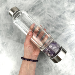 Vandflaske m. Ametyst
