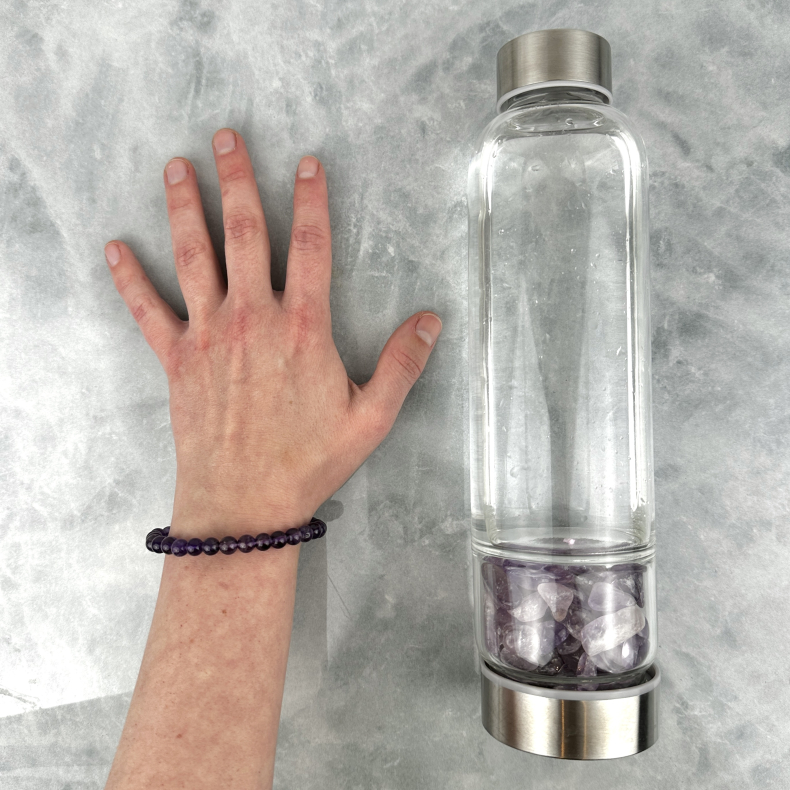 Vandflaske m. Ametyst