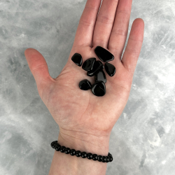 Vandflaske m. Sort Obsidian