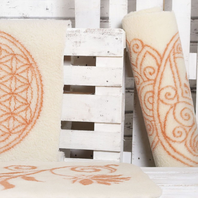 Yogamtte i uld, Flower of Life