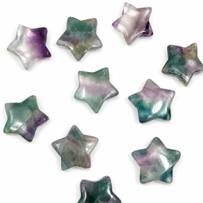 Regnbue Fluorit, mini stjerne 