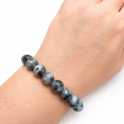 Larvikit/ bl� m�nesten armb�nd 10mm
