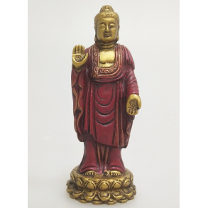 Buddha, standing s guld 