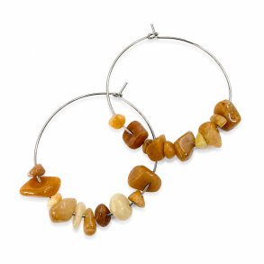 Gul Jade �rering m. Chips 