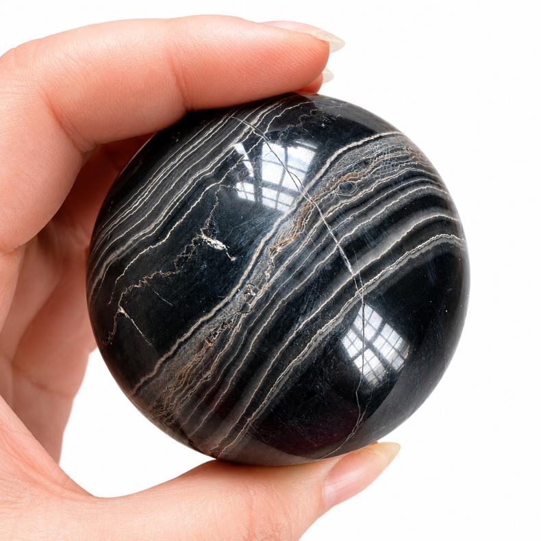 Sort Onyx kugle A