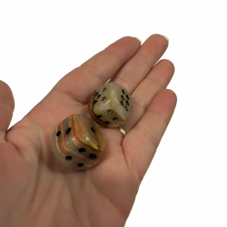 Natur Agat Terninger 