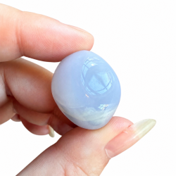 Bl� Chalcedon Lommesten 