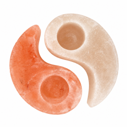Lysestage Salt i yin og yang 