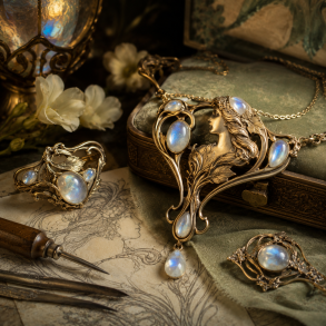 M�nesten � stenen der blev mode under Art Nouveau