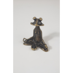 Rgelsesholder, Siddende fr, Guld farvet