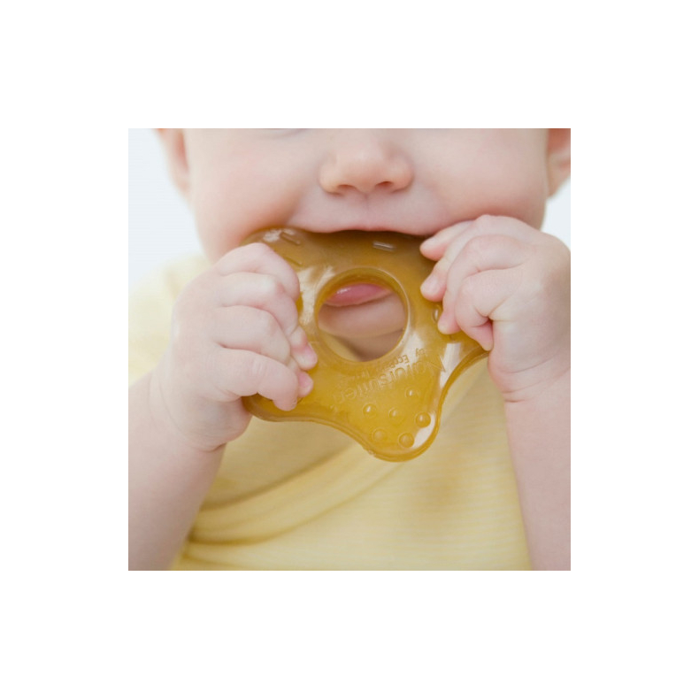Natursutten - Baby bidering i naturgummi
