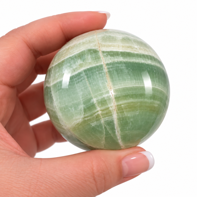 Pistacie Calcit kugle A 