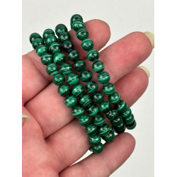 Malakit armbnd, 6 mm perler