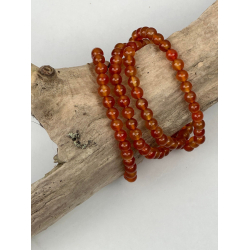 Karneol armbnd, 6 mm perler