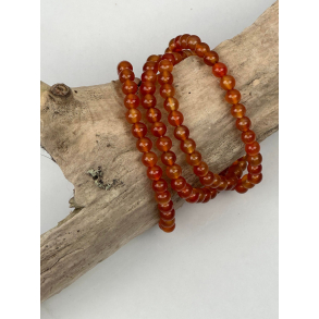 Karneol armbnd, 6 mm perler