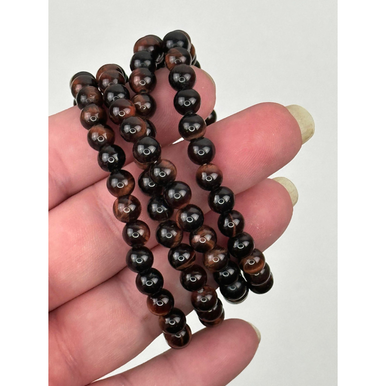 Okseje armbnd, 6 mm perler