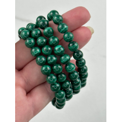 Malakit armbnd, 8 mm perler