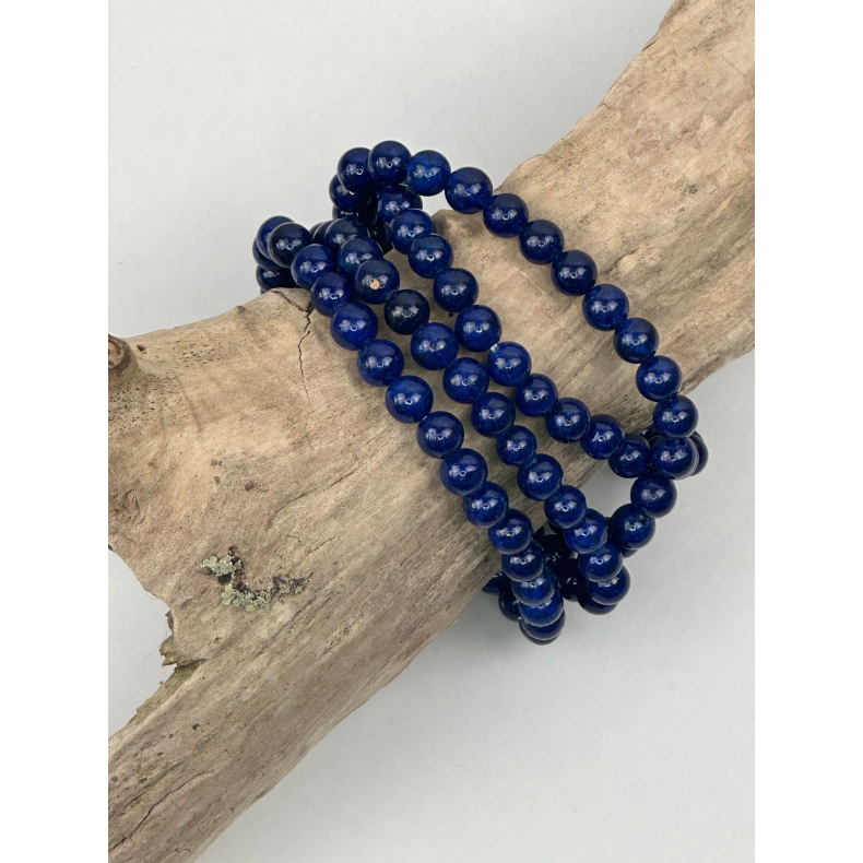 Lapis Lazuli armbnd, 6 mm perler