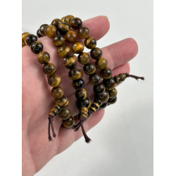 Tigerje armbnd, 8 mm perler