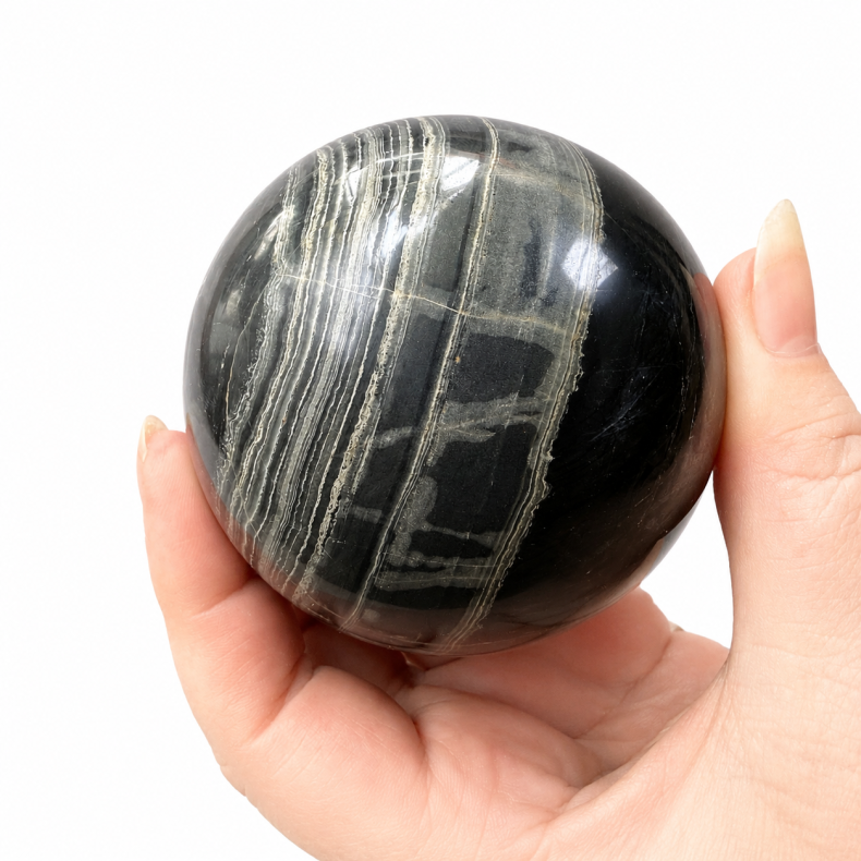 Sort Onyx kugle C 