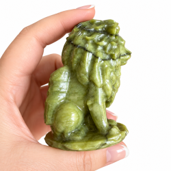 Gr�n Jade L�ve m. Vinger 