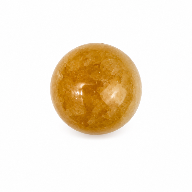 Orange Calcit kugle D 