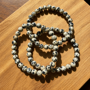Dalmatisk Jaspis Armb�nd 6mm 